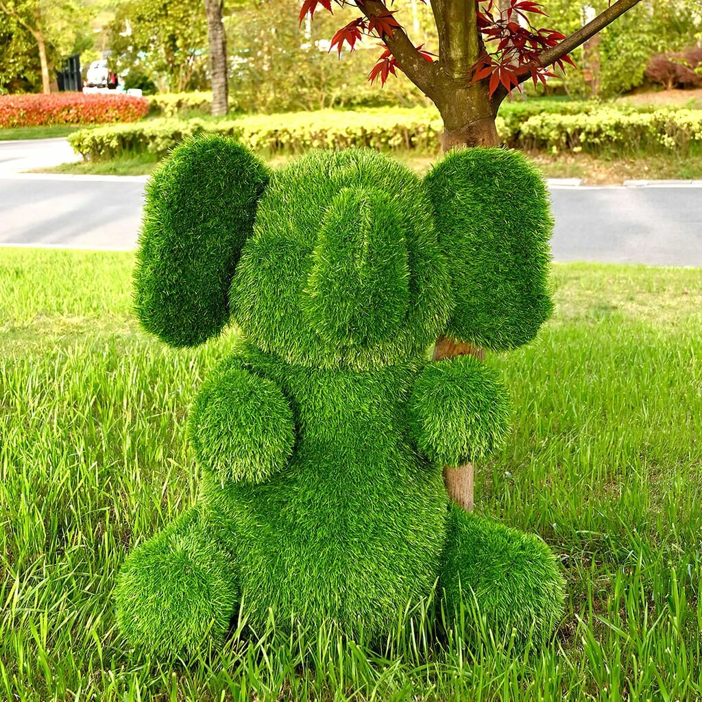 Elefanten Formschnitt Gartenfigur Zur Bewässerung Aus Kunstrasen - Elefant Timon 5 Elefanten Formschnitt Gartenfigur Zur Bewässerung Aus Kunstrasen - Elefant Timon – Bild 3