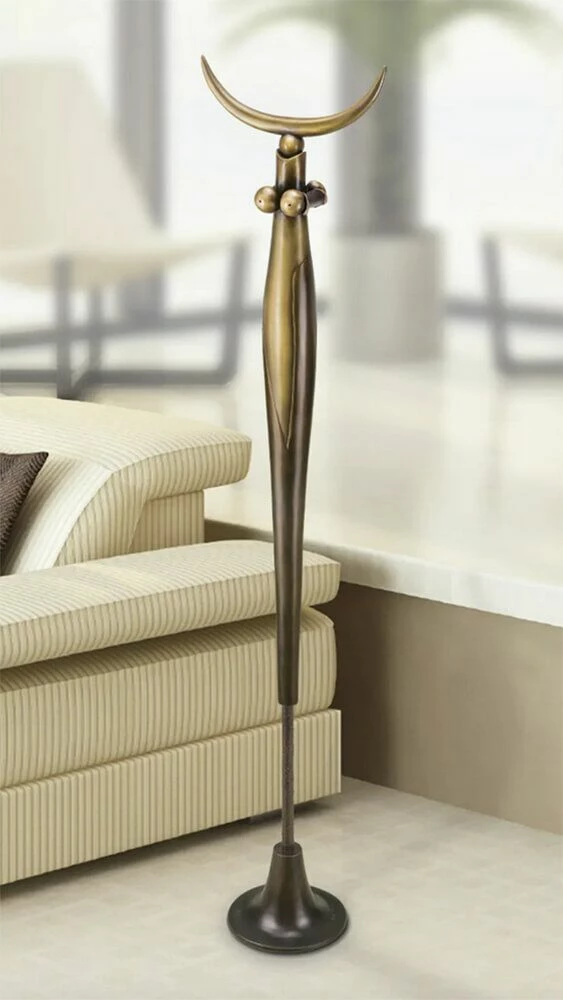 Elegante Designerskulptur Aus Limitiertem Handwerk - Große Mondsichelstele 4 Elegante Designerskulptur Aus Limitiertem Handwerk - Große Mondsichelstele – Bild 2