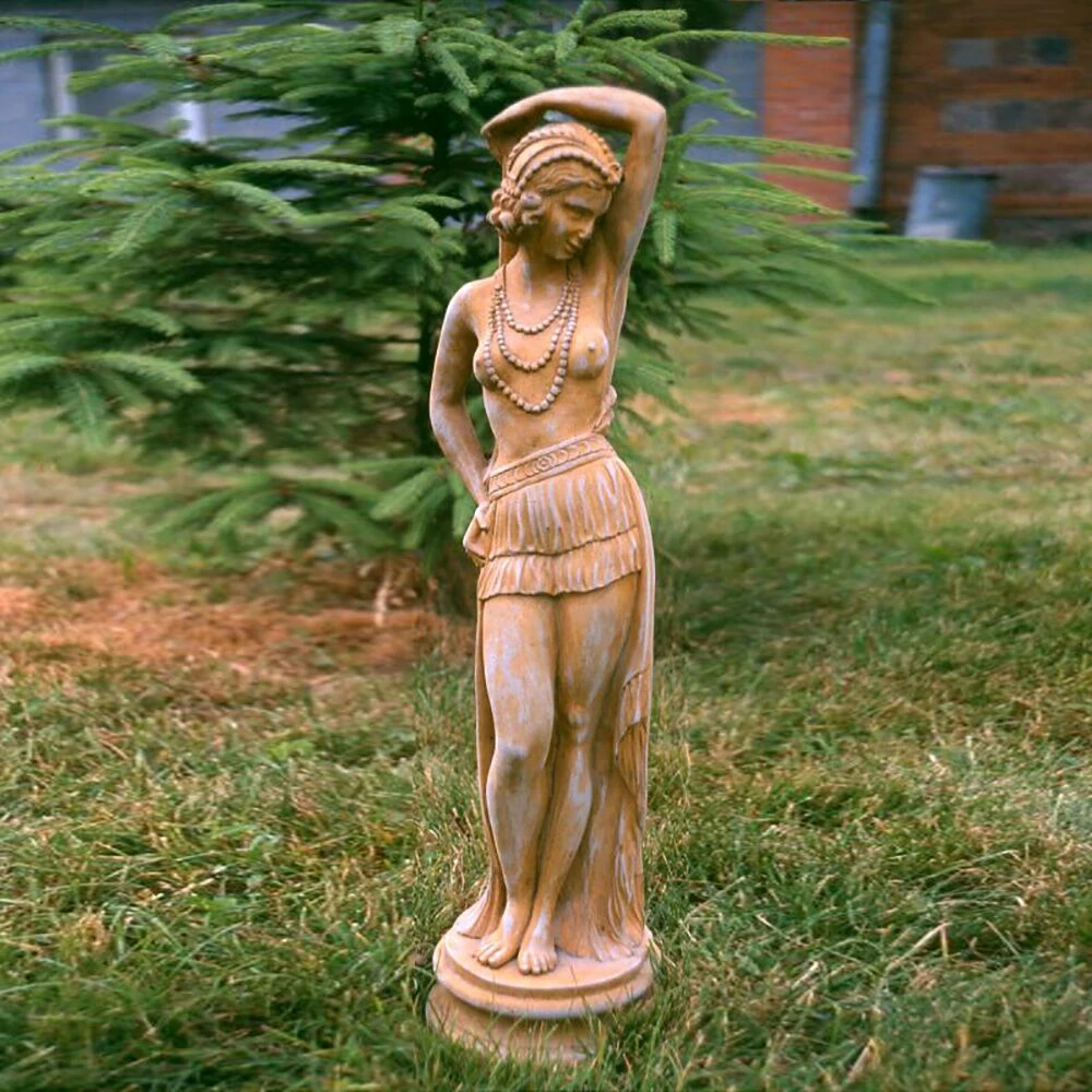 Elegante Frauen Skulptur Für Den Garten - Tänzerin Aus Steinguss - Ginevra 3 Elegante Frauen Skulptur Für Den Garten - Tänzerin Aus Steinguss - Ginevra