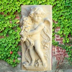 Engel Figur Garten Wandrelief - La Primavera