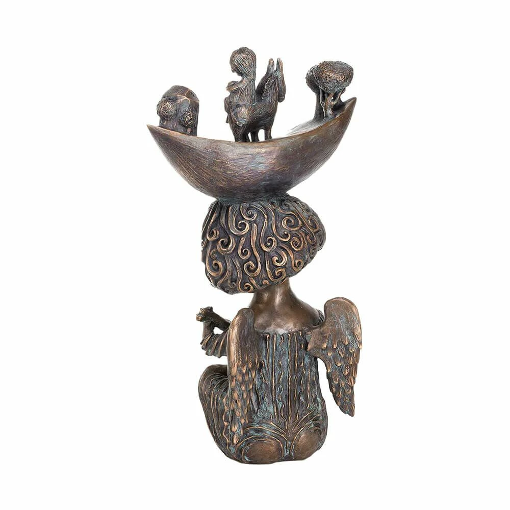 Engel Mit Laute - Weihnachtsgeschichte Aus Bronze - Weihnachtslied 5 Engel Mit Laute - Weihnachtsgeschichte Aus Bronze - Weihnachtslied – Bild 3