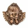Engelgesicht Wandrelief Aus Bronze/Aluminium - Angelo Hagiel -Outlet GARTENTRAUM Store engelgesicht wandrelief aus bronze aluminium angelo hagiel