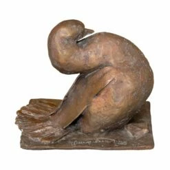 Entenfigur Aus Bronzeguss In Limitierter Auflage - Sitzende Ente