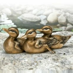 Entenfiguren Aus Bronze Mit Patina - Entenfamilie -Outlet GARTENTRAUM Store entenfiguren aus bronze mit patina entenfamilie3