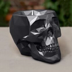 Farbiger Totenschädel Kerzenhalter Für Draußen - Johnio