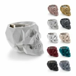 Farbiger Totenschädel Kerzenhalter Für Draußen - Johnio -Outlet GARTENTRAUM Store farbiger totenschaedel kerzenhalter fuer draussen johnio3