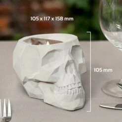 Farbiger Totenschädel Kerzenhalter Für Draußen - Johnio -Outlet GARTENTRAUM Store farbiger totenschaedel kerzenhalter fuer draussen johnio4