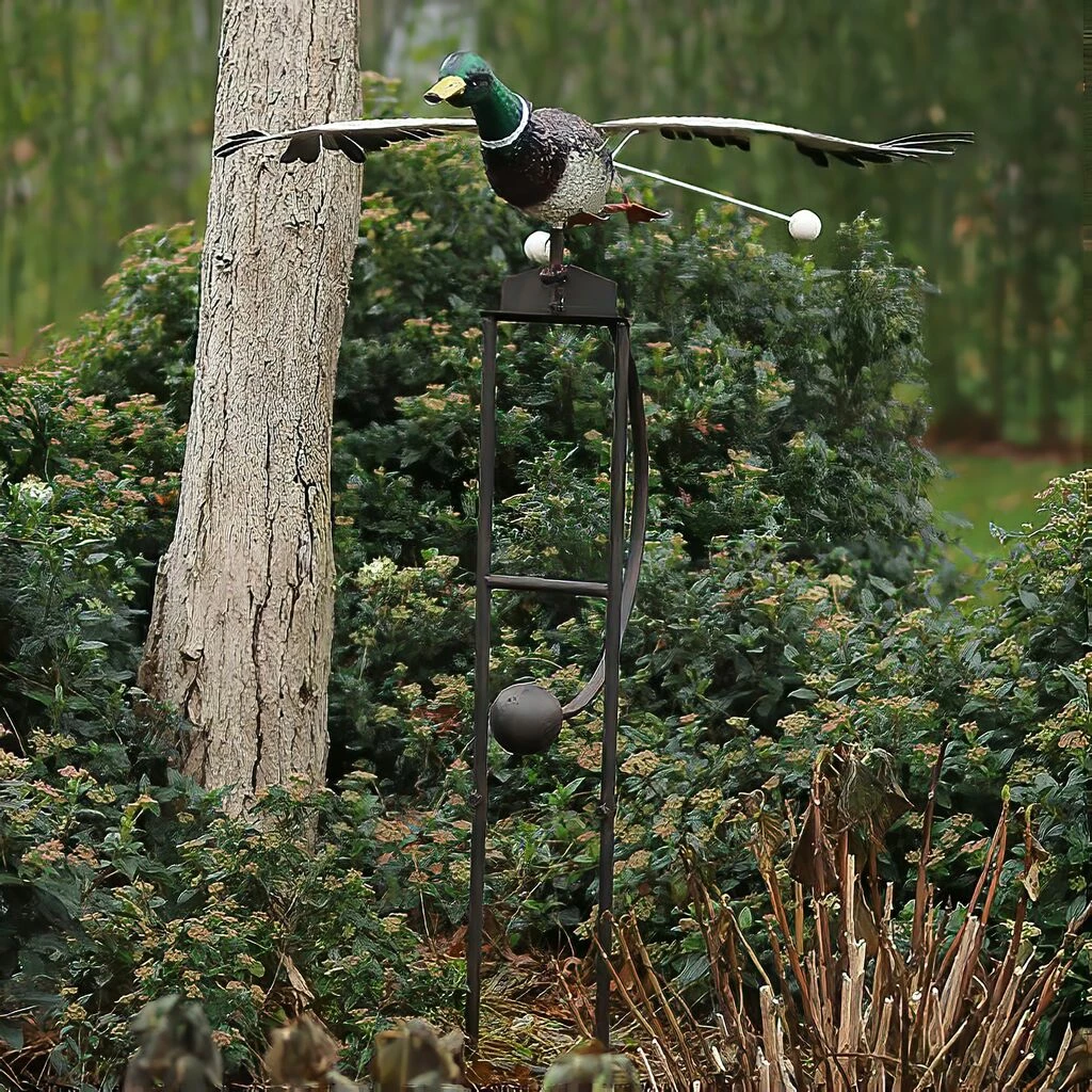 Fliegender Entenerpel Als Garten Schwingfigur Rostend - Katarano 3 Fliegender Entenerpel Als Garten Schwingfigur Rostend - Katarano