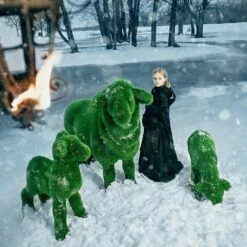 Formschnitt Gartenfigur Schaf - GFK & Kunstrasen - Santo -Outlet GARTENTRAUM Store formschnitt gartenfigur schaf gfk kunstrasen santo4