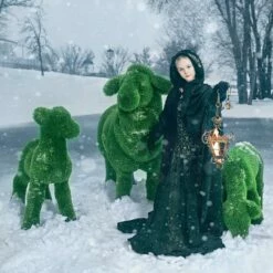 Formschnitt Gartenfigur Schaf - GFK & Kunstrasen - Santo -Outlet GARTENTRAUM Store formschnitt gartenfigur schaf gfk kunstrasen santo5