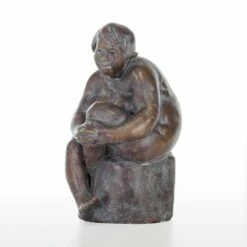 Frau Sitzt Auf Stein - Limitierte Bronzeskulptur - Susanna -Outlet GARTENTRAUM Store frau sitzt auf stein limitierte bronzeskulptur susanna4