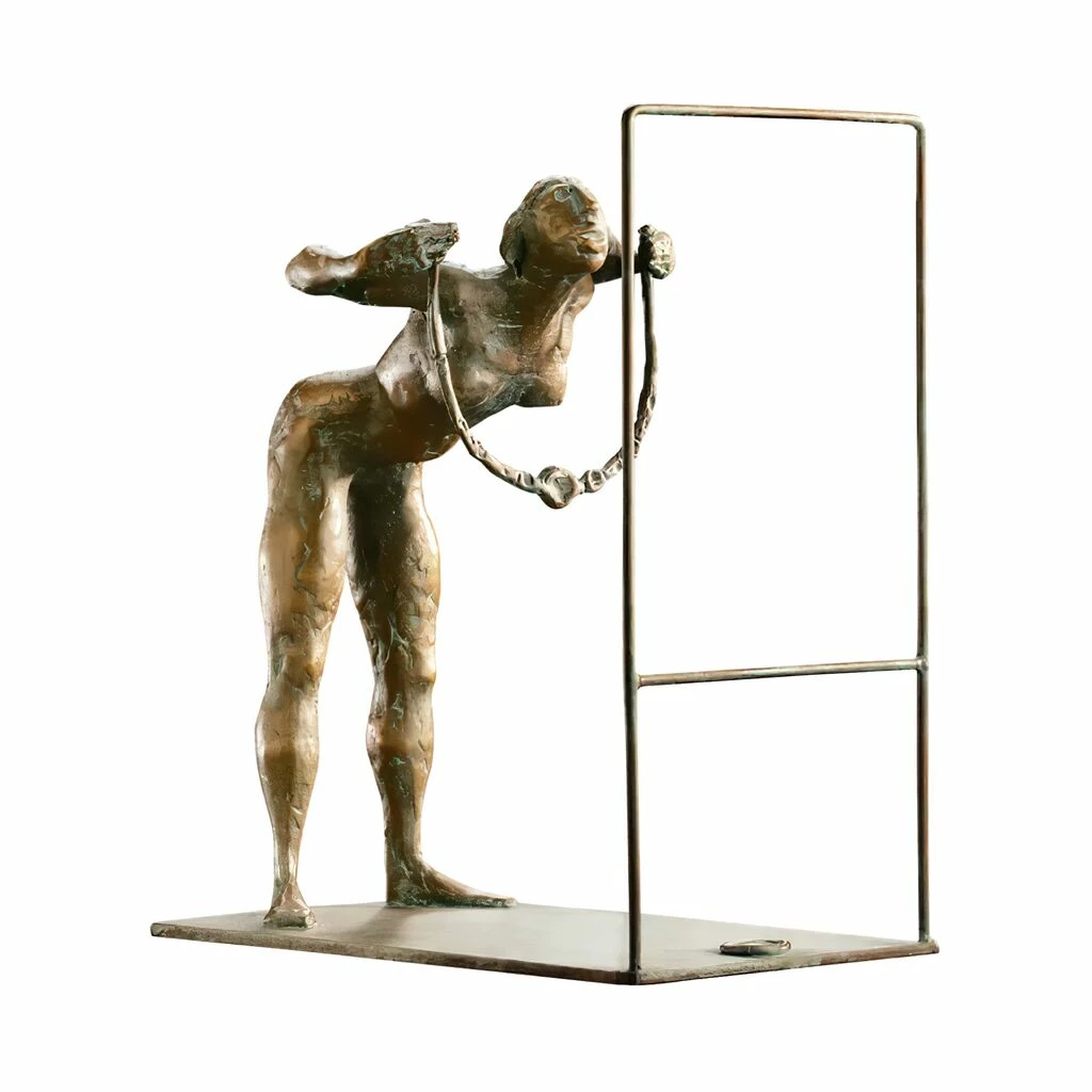 Frau Vor Spiegel Mit Halskette - Limitierte Bronzefigur - Die Neue Halskette 3 Frau Vor Spiegel Mit Halskette - Limitierte Bronzefigur - Die Neue Halskette