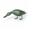Garten Entenskulptur Aus Bronze Mit Patina - Ente