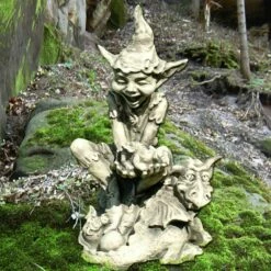 Garten Steinfigur Mit Gnom - Dudley