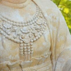 Großer Buddha Sitzend Steinskulptur - Sila -Outlet GARTENTRAUM Store grosser buddha sitzend steinskulptur sila4