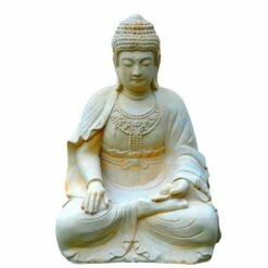 Großer Buddha Sitzend Steinskulptur - Sila -Outlet GARTENTRAUM Store grosser buddha sitzend steinskulptur sila8