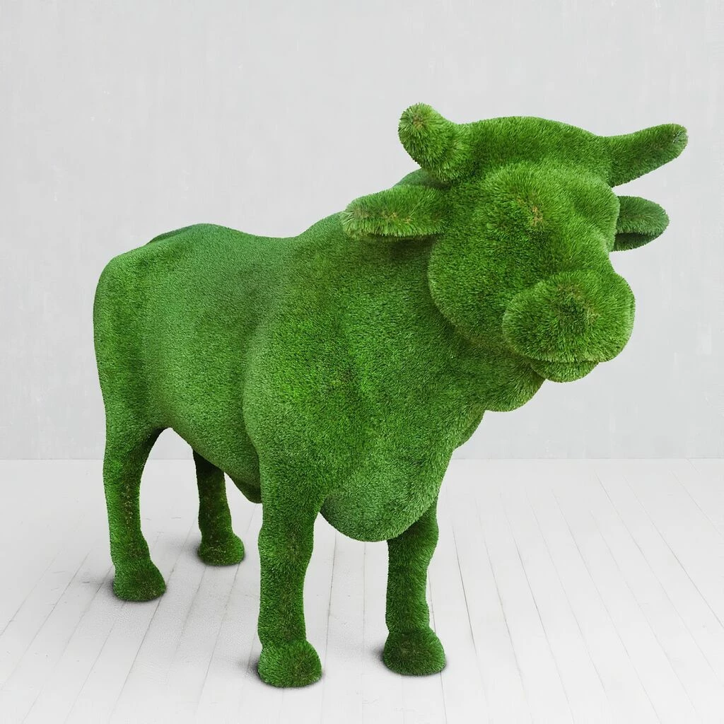 Großer Bulle Stehend - Gartenfigur Topiary - Angus 3 Großer Bulle Stehend - Gartenfigur Topiary - Angus