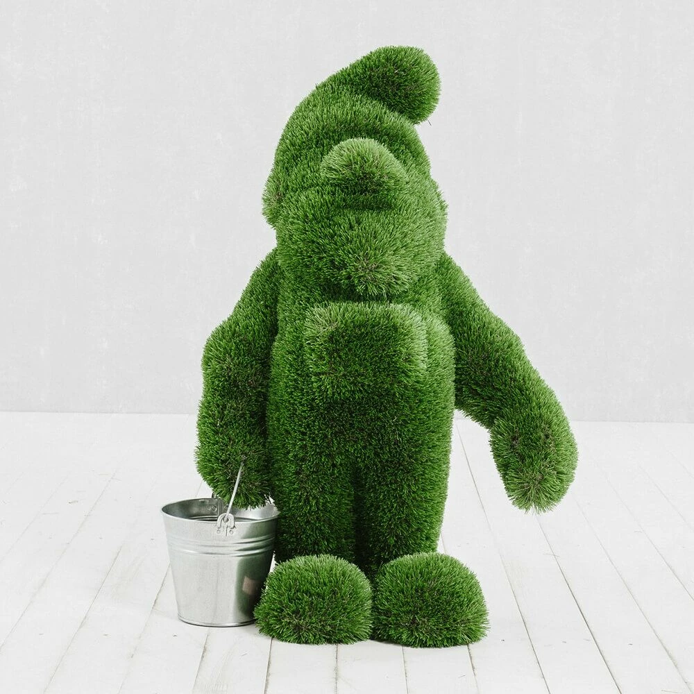 Großer Gartenzwerg Aus GFK & Kunstrasen - Topiary - Emerich 8 Großer Gartenzwerg Aus GFK & Kunstrasen - Topiary - Emerich – Bild 7