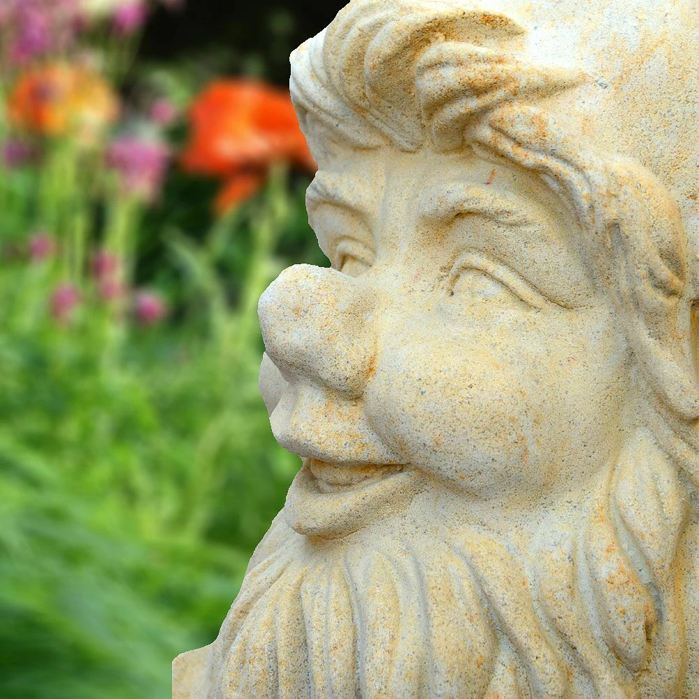 Großer Gartenzwerg Steinguss - Walter 4 Großer Gartenzwerg Steinguss - Walter – Bild 2