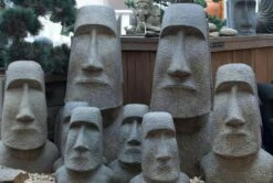 Großer Moai Kopf Als Garten Statue - Tatonga -Outlet GARTENTRAUM Store grosser moai kopf als garten statue tatonga2