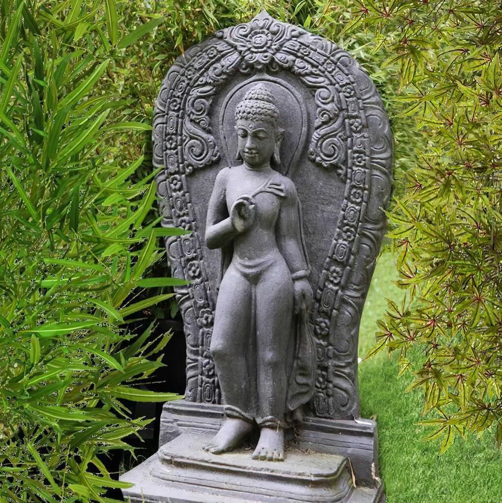 Großes Buddha Steinguss Wandrelief - Gunjala 4 Großes Buddha Steinguss Wandrelief - Gunjala – Bild 2