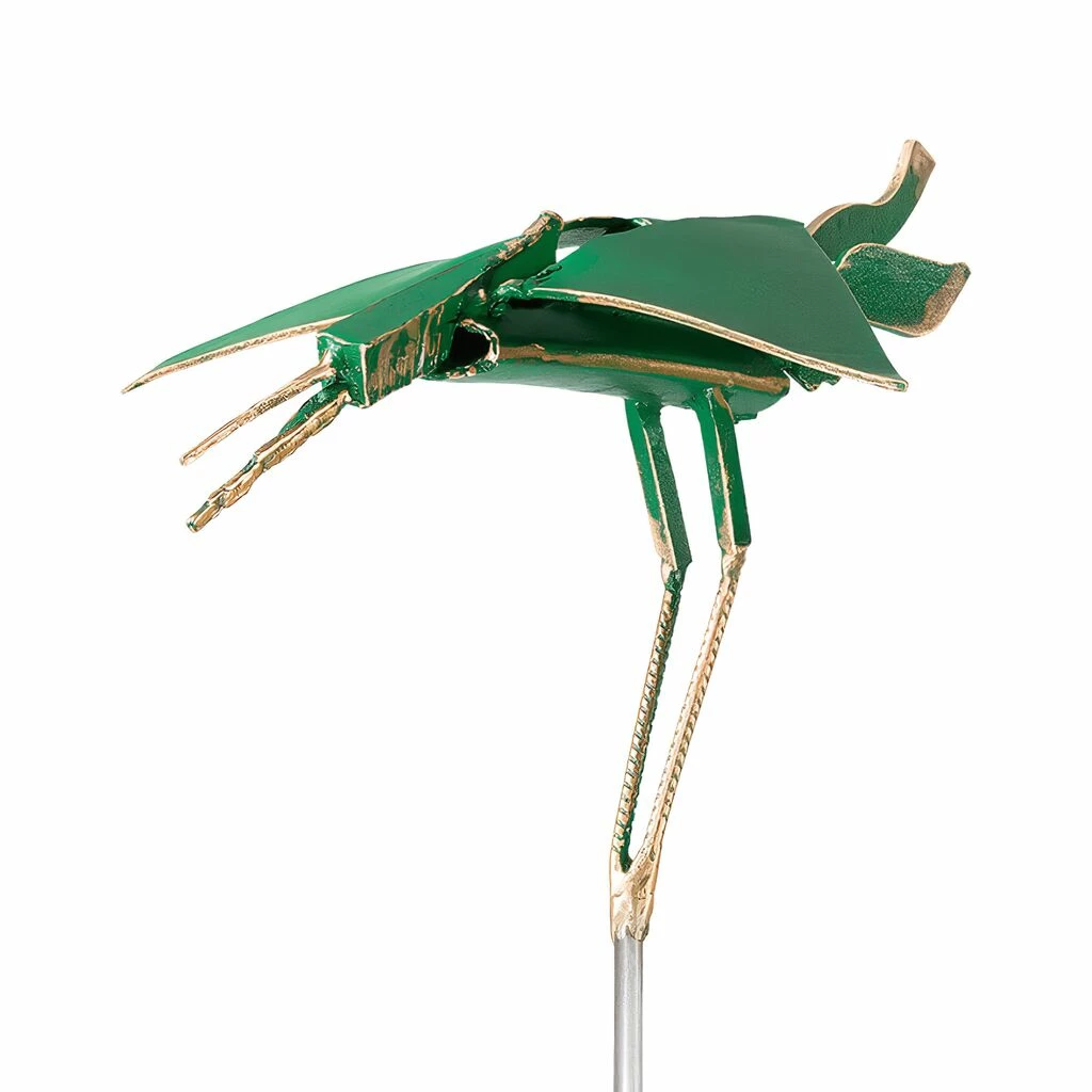 Grüne Vogelskulptur - Abstrakte Bronzefigur - Limitiert - Eiferer 3 Grüne Vogelskulptur - Abstrakte Bronzefigur - Limitiert - Eiferer