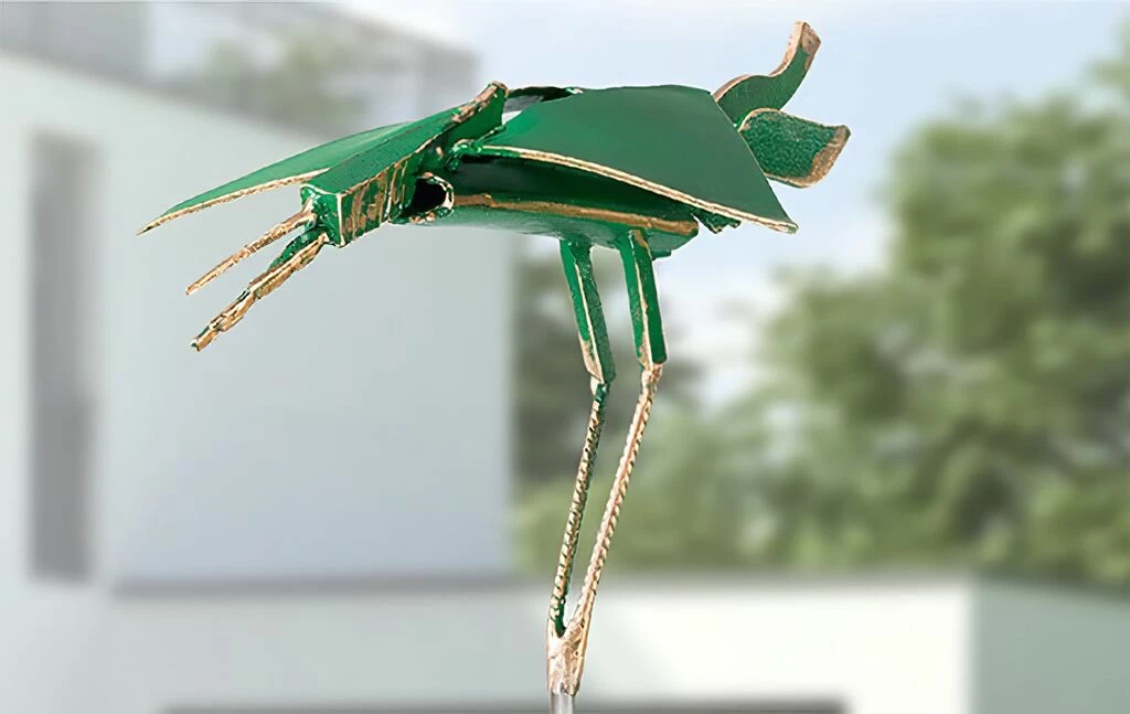 Grüne Vogelskulptur - Abstrakte Bronzefigur - Limitiert - Eiferer 5 Grüne Vogelskulptur - Abstrakte Bronzefigur - Limitiert - Eiferer – Bild 3