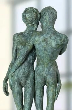 Grünes Bronze Pärchen Als Skulptur Aus Künstlerhand - In The Beginning -Outlet GARTENTRAUM Store gruenes bronze paerchen als skulptur aus kuenstlerhand in the beginning3