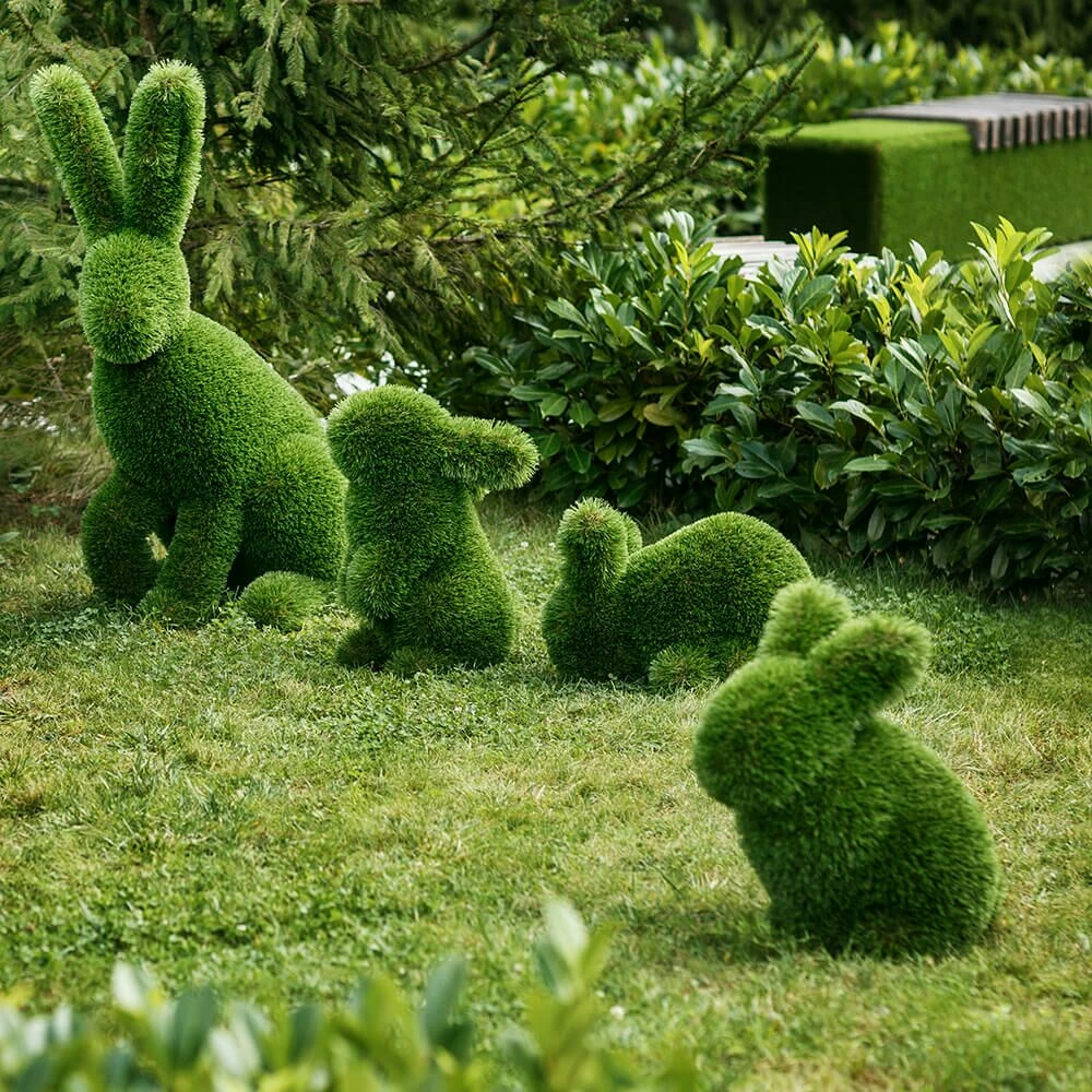 Hasenfigur Für Draußen - Formschnitt - GFK & Kunstrasen - Hewin 11 Hasenfigur Für Draußen - Formschnitt - GFK & Kunstrasen - Hewin – Bild 9