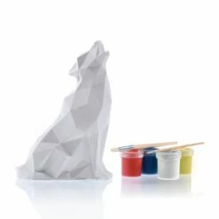 Heulender Wolf Als Gipsfigur Zum Bemalen Mit Farbe & Pinsel - Lufino -Outlet GARTENTRAUM Store heulender wolf als gipsfigur zum bemalen mit farbe pinsel lufino3