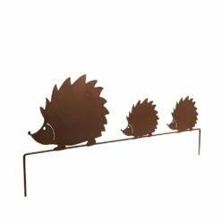 Igelfamilie Als Gartendeko Aus Rost Metall - Ericius
