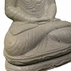 Indische Buddha Skulptur Steinmetzarbeit Aus Flussstein - Meditation - Bima -Outlet GARTENTRAUM Store indische buddha skulptur steinmetzarbeit aus flussstein meditation bima3