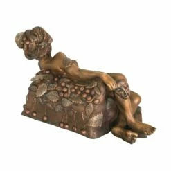 Junge Frau Im Blättekleid - Limitierte Bronzeskulptur - Maskerade -Outlet GARTENTRAUM Store junge frau im blaettekleid limitierte bronzeskulptur maskerade3