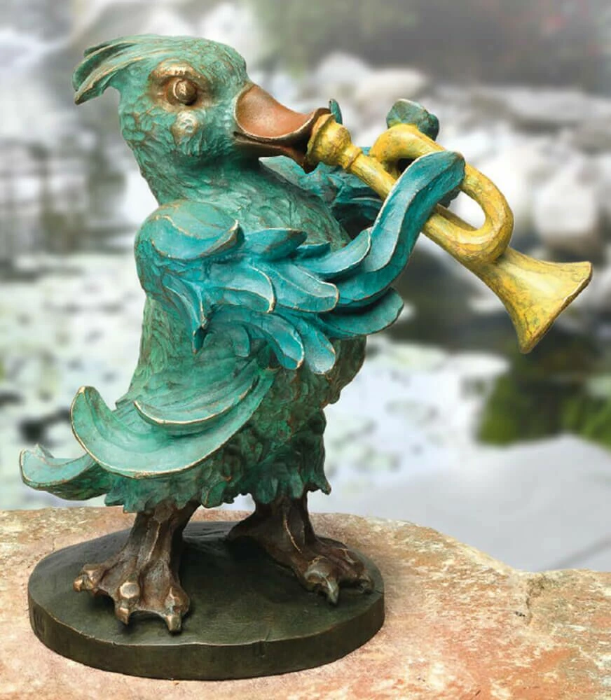 Kapelle Aus Bronze Mit Dirigent, Trompeter, Geiger - Kapelle 5 Kapelle Aus Bronze Mit Dirigent, Trompeter, Geiger - Kapelle – Bild 3