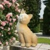 Katze Steinfigur Für Den Garten - Prissila