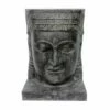 Khmer-Kopf Wasserspiel Aus Steinguss Mit Sockel - Kefali -Outlet GARTENTRAUM Store khmer kopf wasserspiel aus steinguss mit sockel kefali