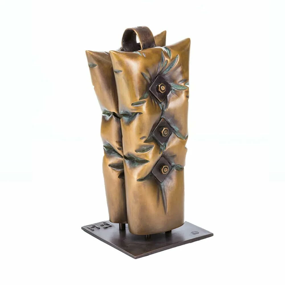 Kissen Bronzeskulptur Aus Künstlerhand - Hart & Weich - Support 6 Kissen Bronzeskulptur Aus Künstlerhand - Hart & Weich - Support – Bild 4