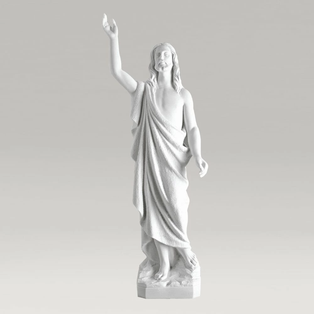 Klassische Gartenfigur Jesus Aus Marmorguss - Jesus Spiritus 3 Klassische Gartenfigur Jesus Aus Marmorguss - Jesus Spiritus