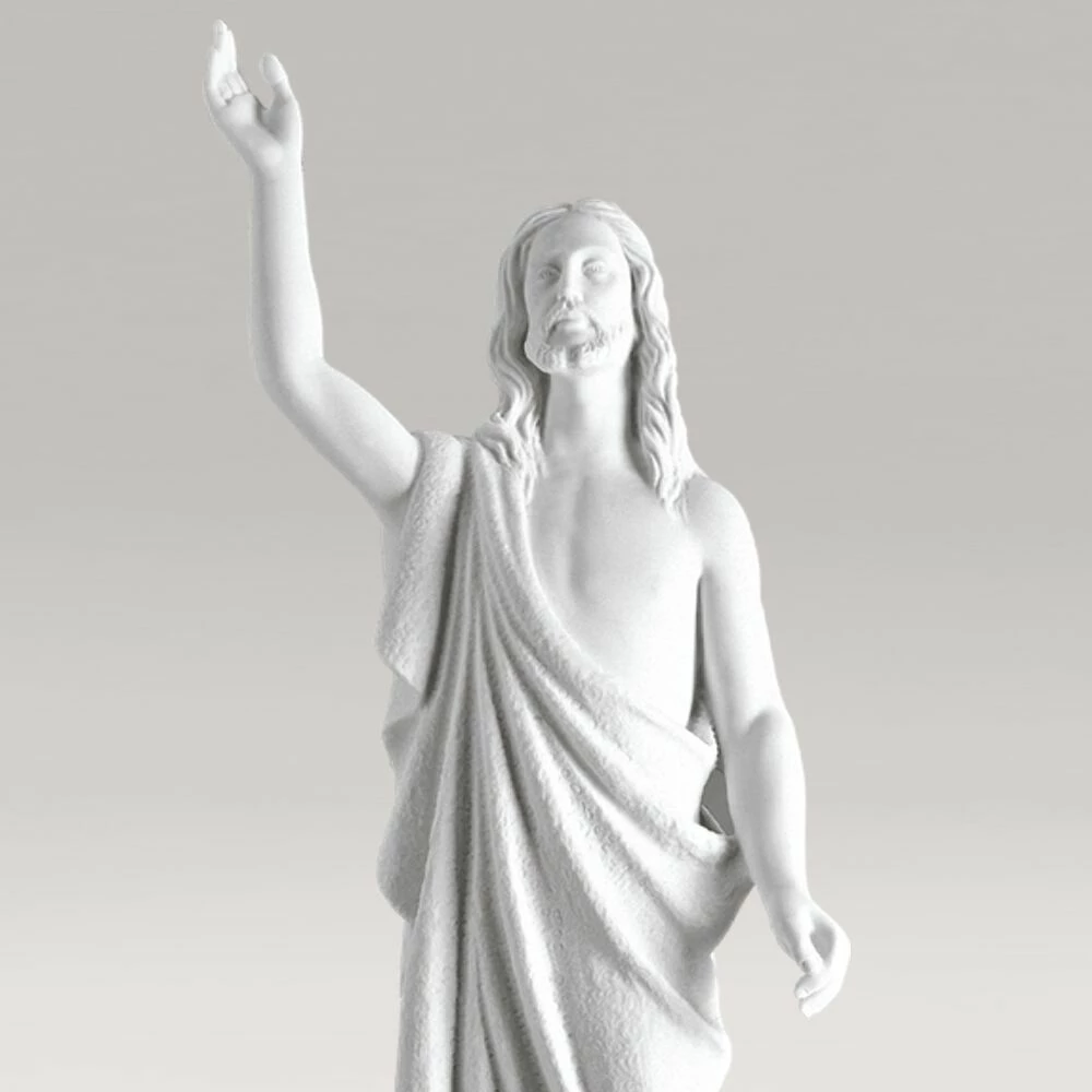 Klassische Gartenfigur Jesus Aus Marmorguss - Jesus Spiritus 4 Klassische Gartenfigur Jesus Aus Marmorguss - Jesus Spiritus – Bild 2