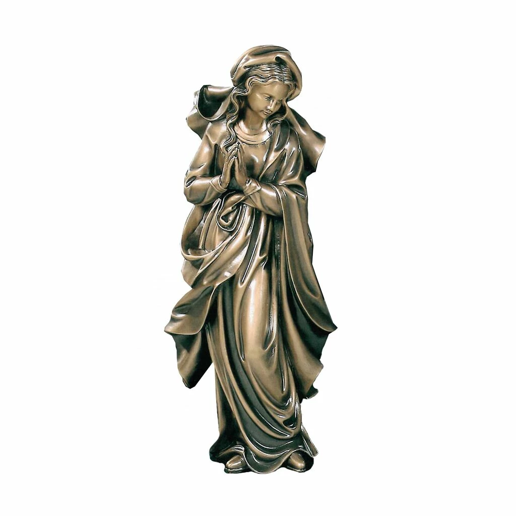 Klassische Madonna Mit Umhang Als Betende Standfigur - Vergine Del Carmine 4 Klassische Madonna Mit Umhang Als Betende Standfigur - Vergine Del Carmine – Bild 2