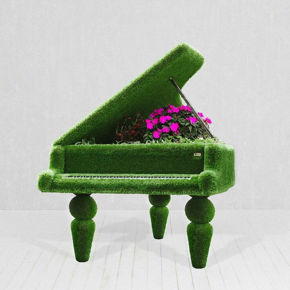 Klavier Als Gartenplastik - Topiary - GFK & Kunstrasen - Finnjo 4 Klavier Als Gartenplastik - Topiary - GFK & Kunstrasen - Finnjo – Bild 2