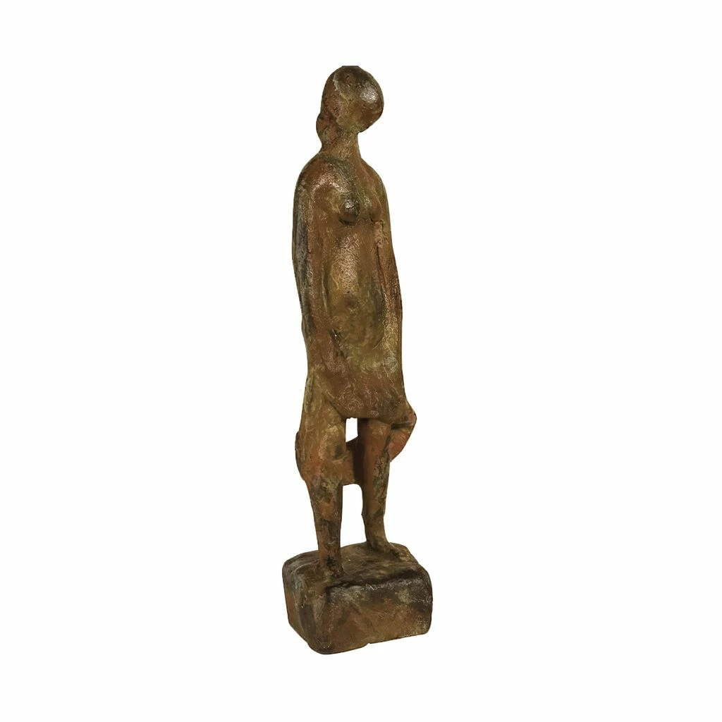 Kleine Abstrakte Frauenfigur Aus Bronze - Limitiert - Stehende 3 Kleine Abstrakte Frauenfigur Aus Bronze - Limitiert - Stehende