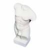 Kleine Akt-Gartenfigur Mit Sockel Aus Steinguss - Männer Torso - Kopara -Outlet GARTENTRAUM Store kleine akt gartenfigur mit sockel aus steinguss maenner torso kopara