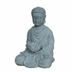 Kleine Buddha Gartenfigur Aus Polystone - Triora