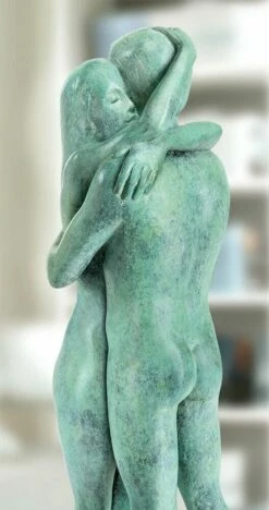 Kleine Dekofigur Aus Bronze - Pärchen - Grüne Patina - Liebespaar -Outlet GARTENTRAUM Store kleine dekofigur aus bronze paerchen gruene patina liebespaar2