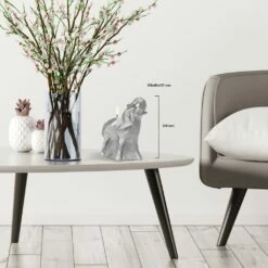 Kleine Elefanten Tierfigur - Vegane Kerze Aus Wachs - Silber - Cezano -Outlet GARTENTRAUM Store kleine elefanten tierfigur vegane kerze aus wachs silber cezano3