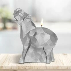 Kleine Elefanten Tierfigur - Vegane Kerze Aus Wachs - Silber - Cezano -Outlet GARTENTRAUM Store kleine elefanten tierfigur vegane kerze aus wachs silber cezano4