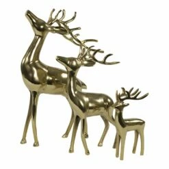 Kleine Hirsch Figur Aus Aluminium - Goldfarben - Dunder -Outlet GARTENTRAUM Store kleine hirsch figur aus aluminium goldfarben dunder3
