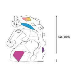 Kleine Pferdekopf Statue Aus Gips Für Kinder Zum Bemalen - Molino -Outlet GARTENTRAUM Store kleine pferdekopf statue aus gips fuer kinder zum bemalen molino3