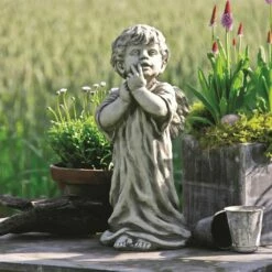 Kleiner Deko Steingussengel Für Den Garten - Felio